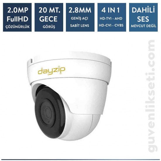 Dayzip DZ-2538 2MP AHD Dome Kamera